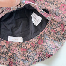Load image into Gallery viewer, Jamie Kay Organic Hat Fine Cord Pink/Berry Floral NWOT (S/6-12m)
