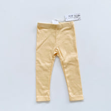 Load image into Gallery viewer, Dimples Organic Pants Yellow NEW (6m)
