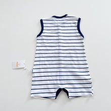 Load image into Gallery viewer, Babybol Barcelona Stripe Sailor Romper NEW (18m)
