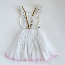 Load image into Gallery viewer, Rock Your Kid Gold Starry Tulle Dress (6y)
