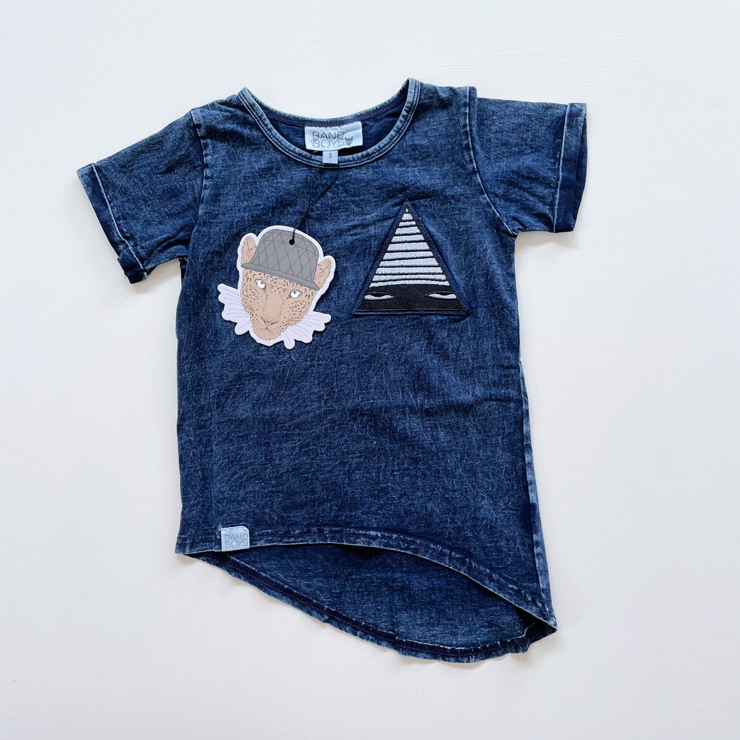 Band of Boys Just a Triangle Tee Vintage Blue NEW (3y)