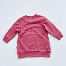 Load image into Gallery viewer, Minti My Name is Awesome Long Line Jumper Pink NEW (1y)
