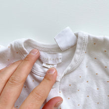 Load image into Gallery viewer, Jamie Kay Organic Onesie White Dotted (0-3m)
