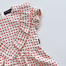 Load image into Gallery viewer, Rock Your Baby Organic Cotton Dress Red Hearts NEW (12-18m)
