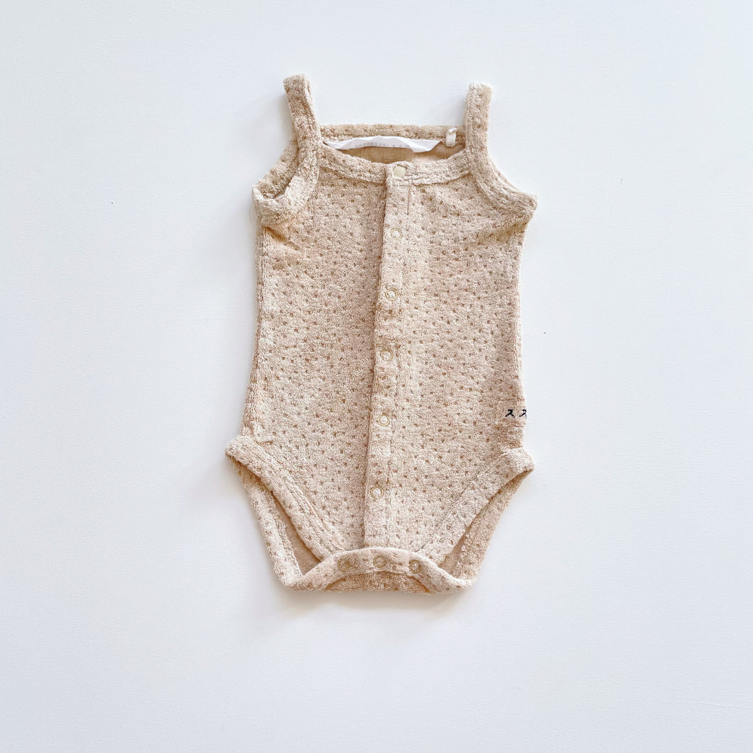 Susukoshi Terry Bodysuit Latte (0-3m)