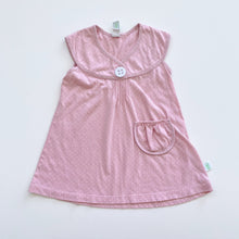 Load image into Gallery viewer, Minti Tunic Dress Blush Dots Button (3y)
