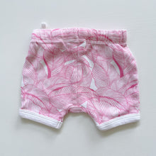 Load image into Gallery viewer, Wilson &amp; Frenchy Pink Leaves Shorts (0-3m)
