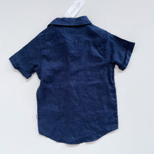 Load image into Gallery viewer, Mac &amp; Ellie Linen Shirt Navy NEW (3y)
