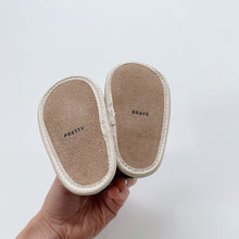 Load image into Gallery viewer, Pretty Brave Black Leather Sandals (Small/6-12m)
