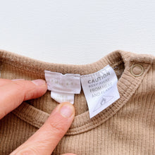 Load image into Gallery viewer, Jamie Kay Organic Rib Flutter Top L/S Tan (6-12m)
