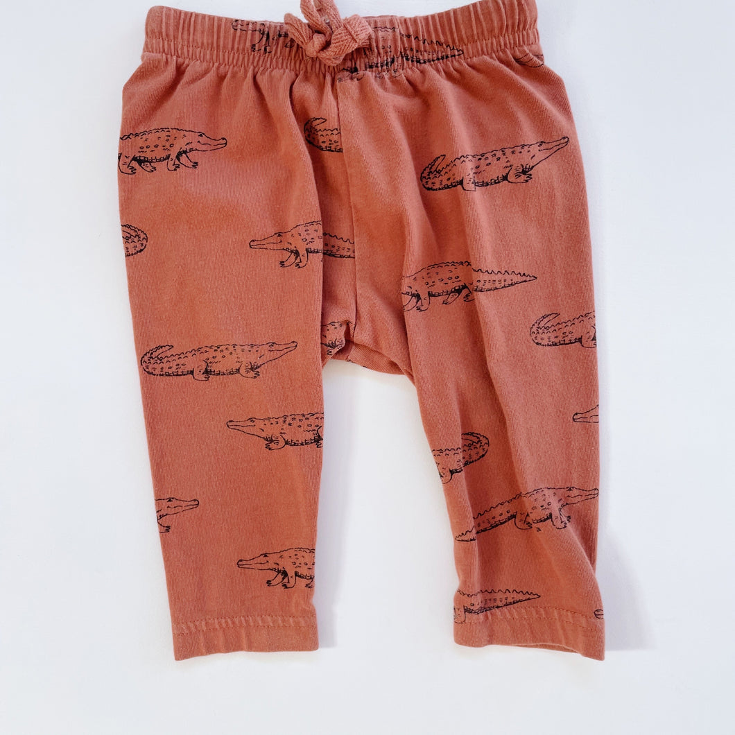 Nature Baby Organic Pants Rusty Crocs (3-6m)