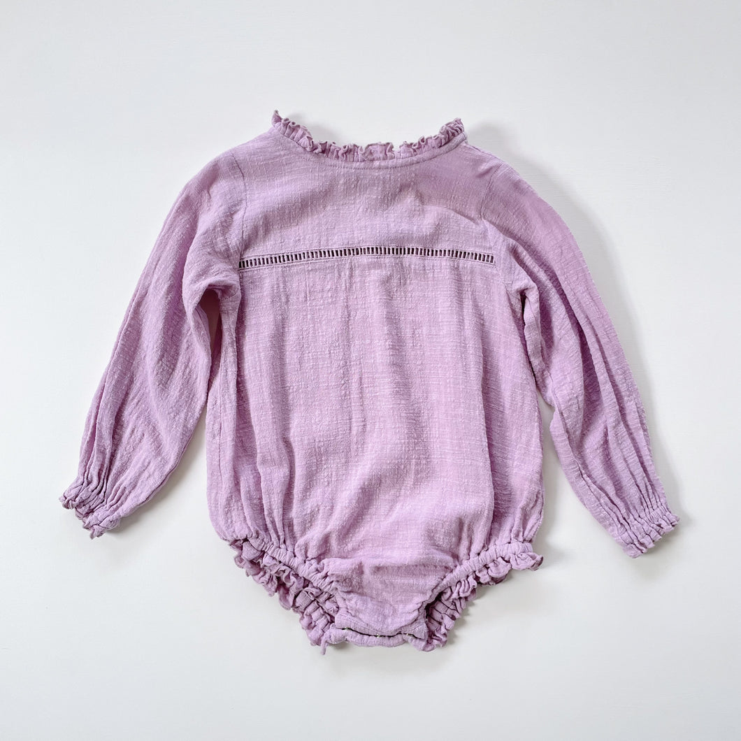 Illoura The Label Long Sleeve Romper Lilac (3y)