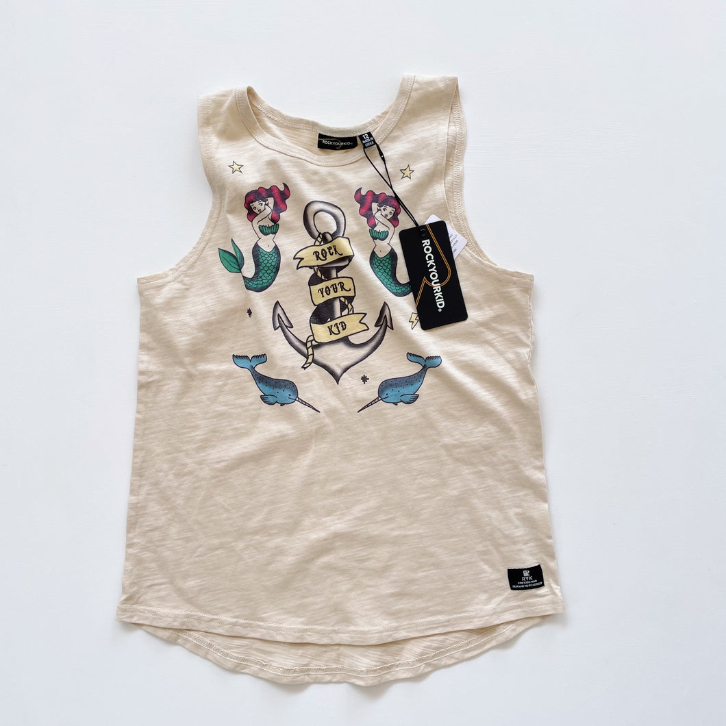 Rock Your Kid Sirens Singlet NEW (12y)