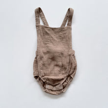 Load image into Gallery viewer, Marlee + Jo Muslin Romper Latte (6-12m)
