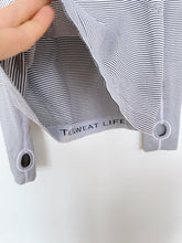 Load image into Gallery viewer, Lululemon Super Swiftly Long-Sleeve Shirt B/W Stripes  (Lulu 4 = women XS)
