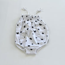 Load image into Gallery viewer, Country Road B/W Butterfly Romper (12-18m)
