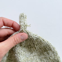 Load image into Gallery viewer, Handmade Wool Beanie Green (6-12m)
