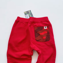 Load image into Gallery viewer, BAPE Trackies Red Camo Pocket NEW (9-10y)
