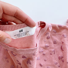 Load image into Gallery viewer, H&amp;M Cotton Knit Leopard Sparkle Print Pink (6-8y)
