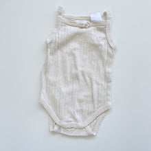 Load image into Gallery viewer, Jamie Kay Organic Pointelle Singlet Bodysuit Cream (0-3m)
