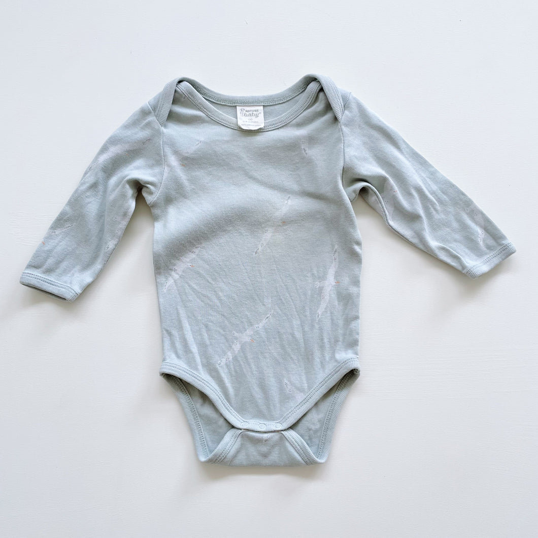 Nature Baby Organic Bodysuit Seagulls Blue (3-6m)