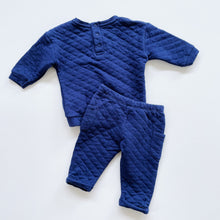 Load image into Gallery viewer, M&amp;S Little Builder Pants + Jumper Navy (6-9m)
