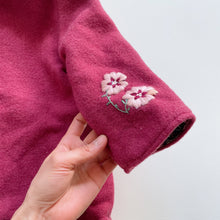 Load image into Gallery viewer, Gorgeous Handmade Wool Jacket Maroon/ Embroidery (1y)
