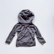 Load image into Gallery viewer, Nature Baby Merino Hooded Top Grey Dots (1y)
