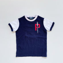 Load image into Gallery viewer, Ralph Lauren T-Shirt Navy /White Sleeves (4y)
