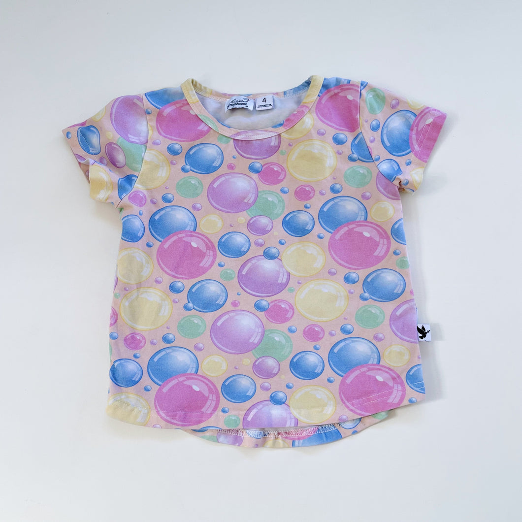 Kissed by Radicool Pink Tee Bubbles (4y)