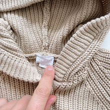 Load image into Gallery viewer, Jamie Kay Chunky Knit Hooded All-In-One Oatmeal (6-12m)
