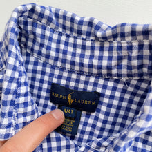 Load image into Gallery viewer, Ralph Lauren Blue Gingham Shirt (4y)
