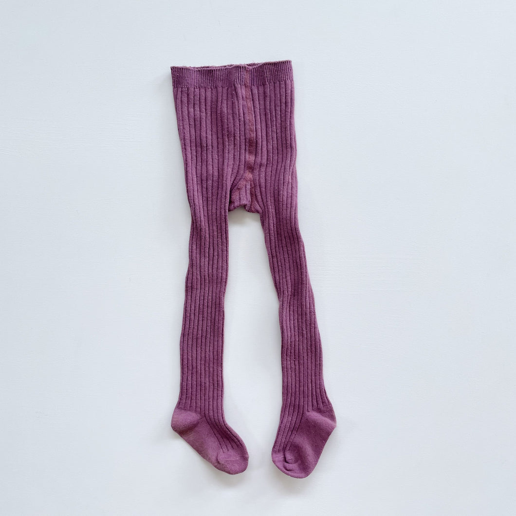 Jamie Kay Ribbed Tights Berry (1-2y)