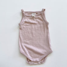 Load image into Gallery viewer, Nature Baby Organic Pointelle Bodysuit Blush (0-3m)
