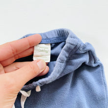 Load image into Gallery viewer, Nature Baby Drawstring Pants Blue *small mark (3-6m)
