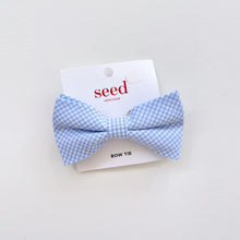Load image into Gallery viewer, Seed Gingham Bow Tie NEW (OSFA)
