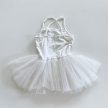 Load image into Gallery viewer, White Tutu Ballerina Bodysuit Dress (4y)
