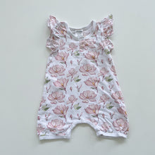 Load image into Gallery viewer, Little Bee by Dimples Organic Romper Floral (6m)
