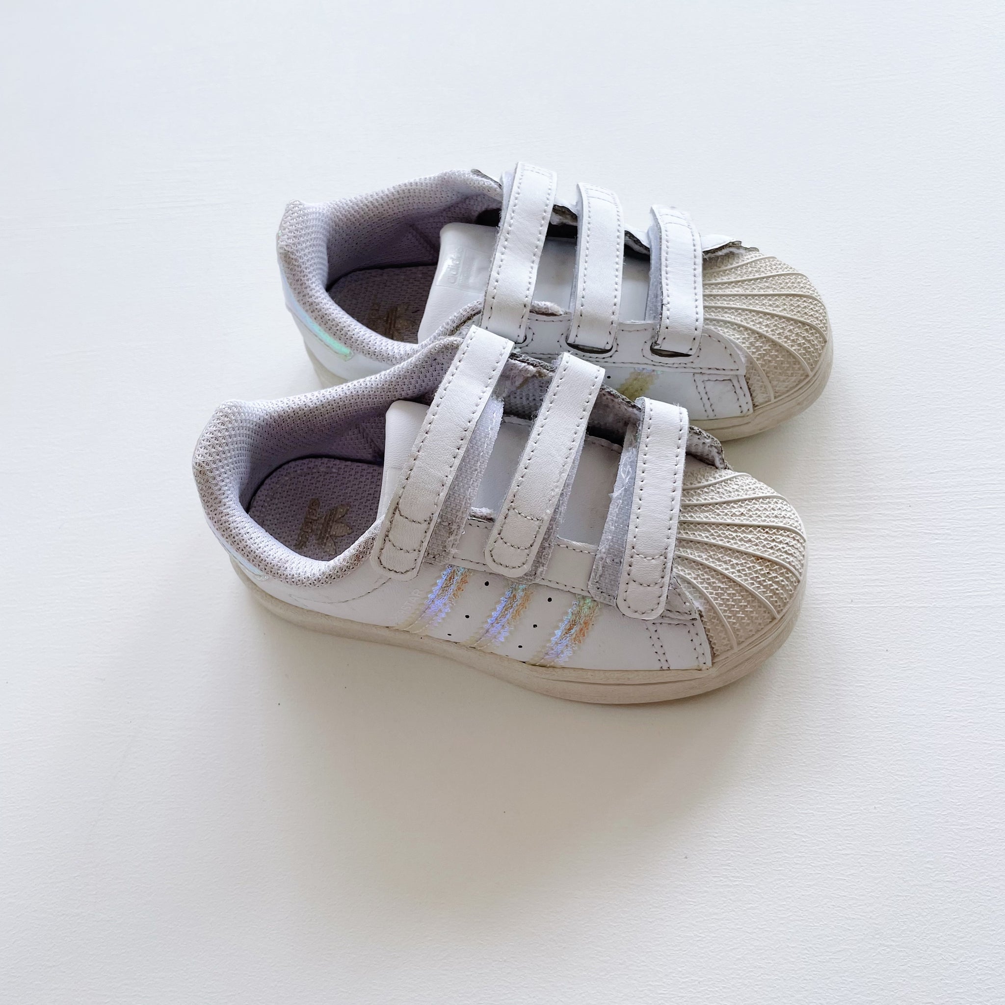 Adidas Velcro Shoes (US9k/ EU26/ UK8 1/2) – Thrifty Baby NZ