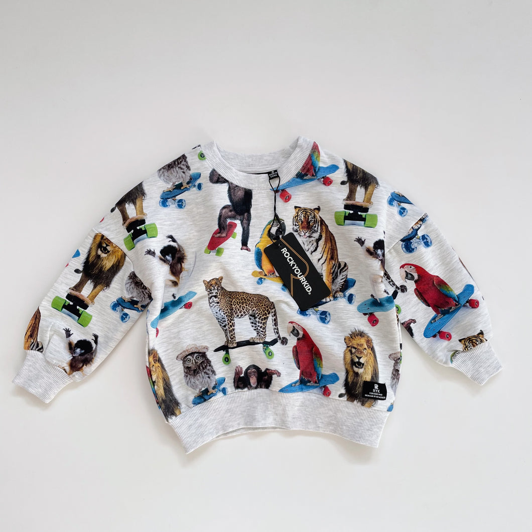 Rock Your Kid Animals Jumper NEW (3y)
