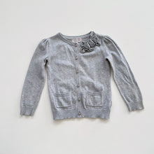 Load image into Gallery viewer, Fresh Baked Grey Cotton Knit Cardigan (4y)
