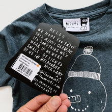 Load image into Gallery viewer, Minti Snowman L/S Tee Midnight Blue NEW (1y)
