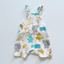 Load image into Gallery viewer, M&amp;S Cotton Shortalls Animals (6-12m)
