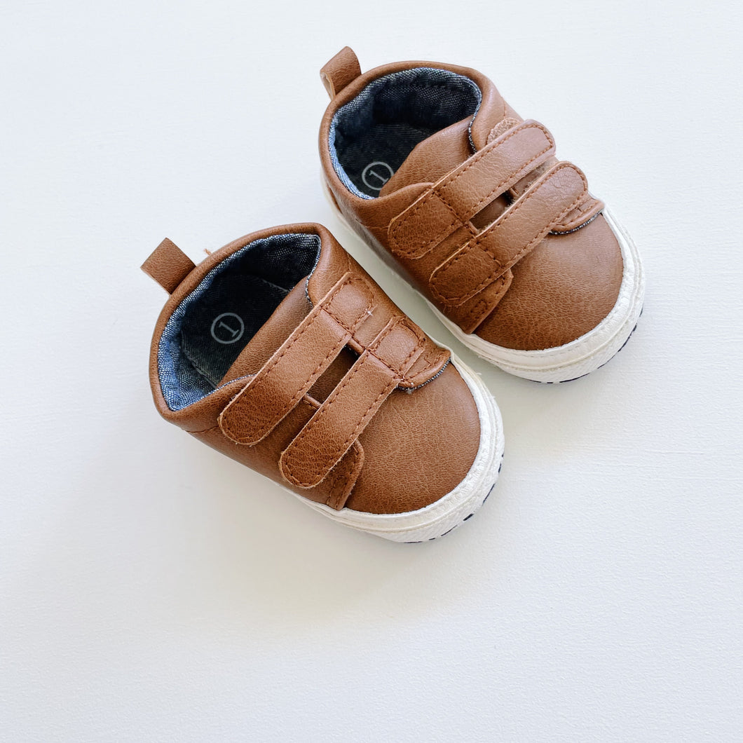Next Brown Velcro Shoes (UK1/0-6m)