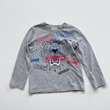 Load image into Gallery viewer, Kenzo Long Sleeve T-Shirt Grey Super Kenzo (4y)
