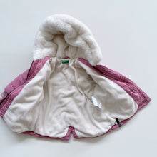 Load image into Gallery viewer, United Colors of Benetton Winter Jacket Pink Faux Fur (12-18m)
