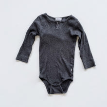 Load image into Gallery viewer, Jamie Kay Organic Cotton Ribbed Bodysuit Dark Grey (2y)
