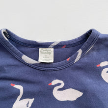 Load image into Gallery viewer, Nature Baby Organic T-Shirt Swans Navy (3y)
