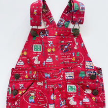 Load image into Gallery viewer, Rare Vintage Jacadi Paris Red Patterned Overalls (3y)
