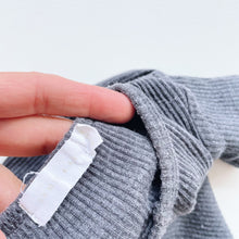 Load image into Gallery viewer, Jamie Kay Organic Bodysuit Rib Grey (6-12m)
